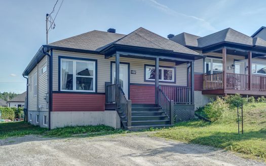 Maison plain-pied jumelé à vendre Sherbrooke Flex Immobilier Élévation avant (maison de gauche)