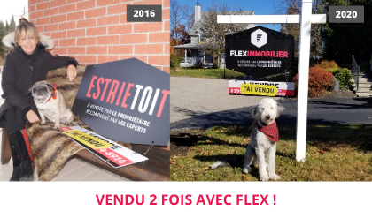 House sold testimonial satisfied customer Eastern Townships Flex Immobilier