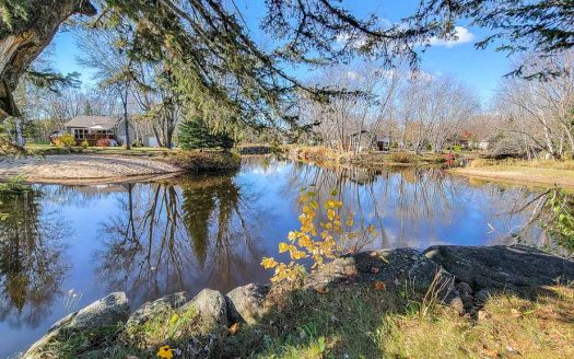 Waterfront cottage for rent Lanaudiere Flex Immobilier On the edge of the peaceful Rivière Noire leading to Lac Rond and Lac Noir