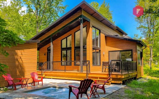 Chalet vacances à louer Airbnb Le Céleste de Portneuf Québec Flex Immobilier Le Céleste de Portneuf