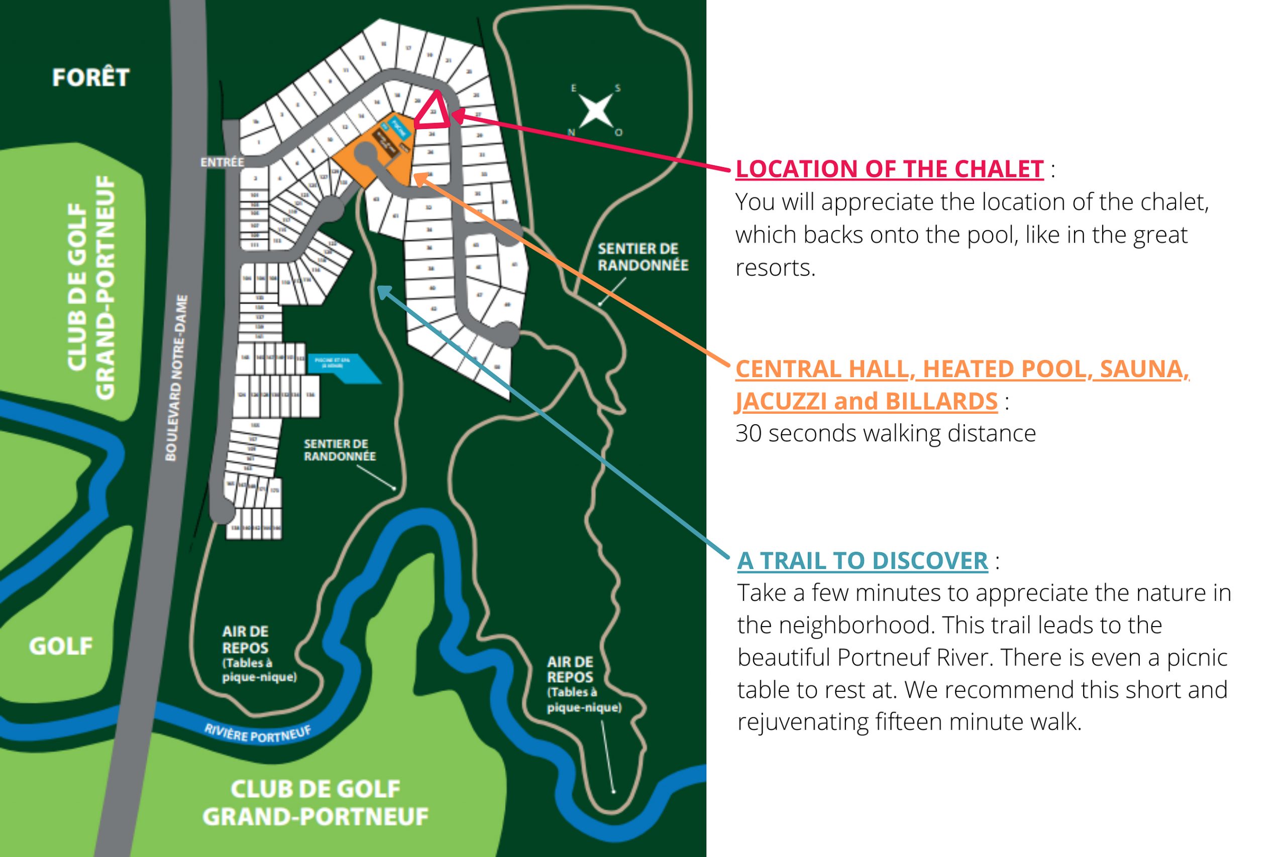 Location of the chalet